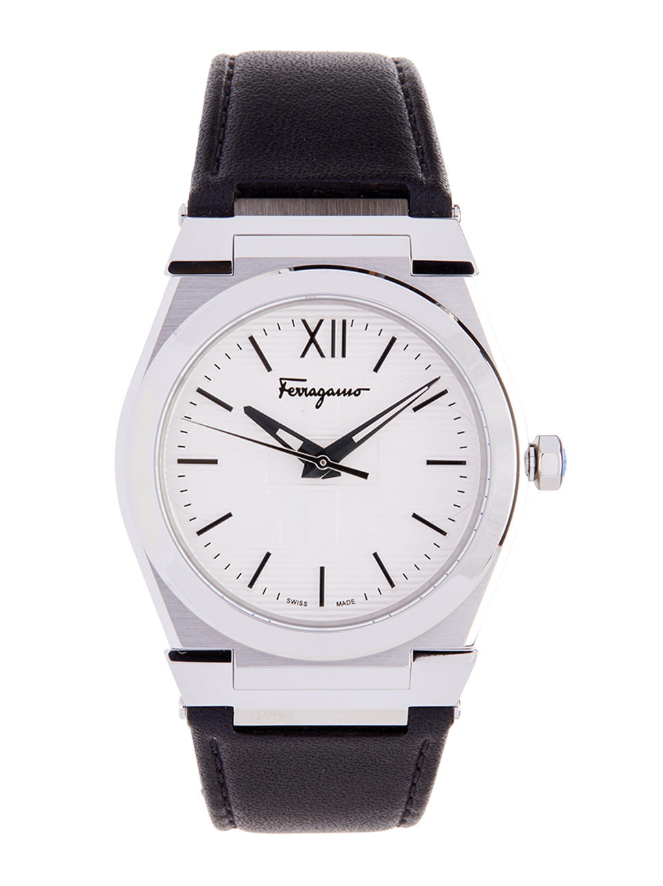 Ferragamo Men's Vega Watch White/Silver/Black 40mm SFYF00121