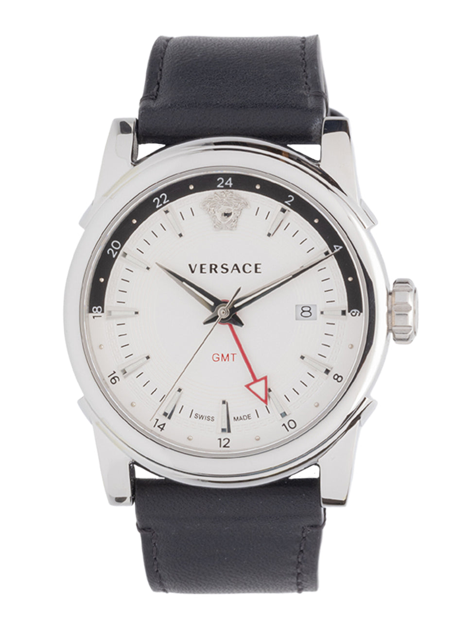 Versace Men's GMT Vintage Watch White/Black 42mm VEV300119