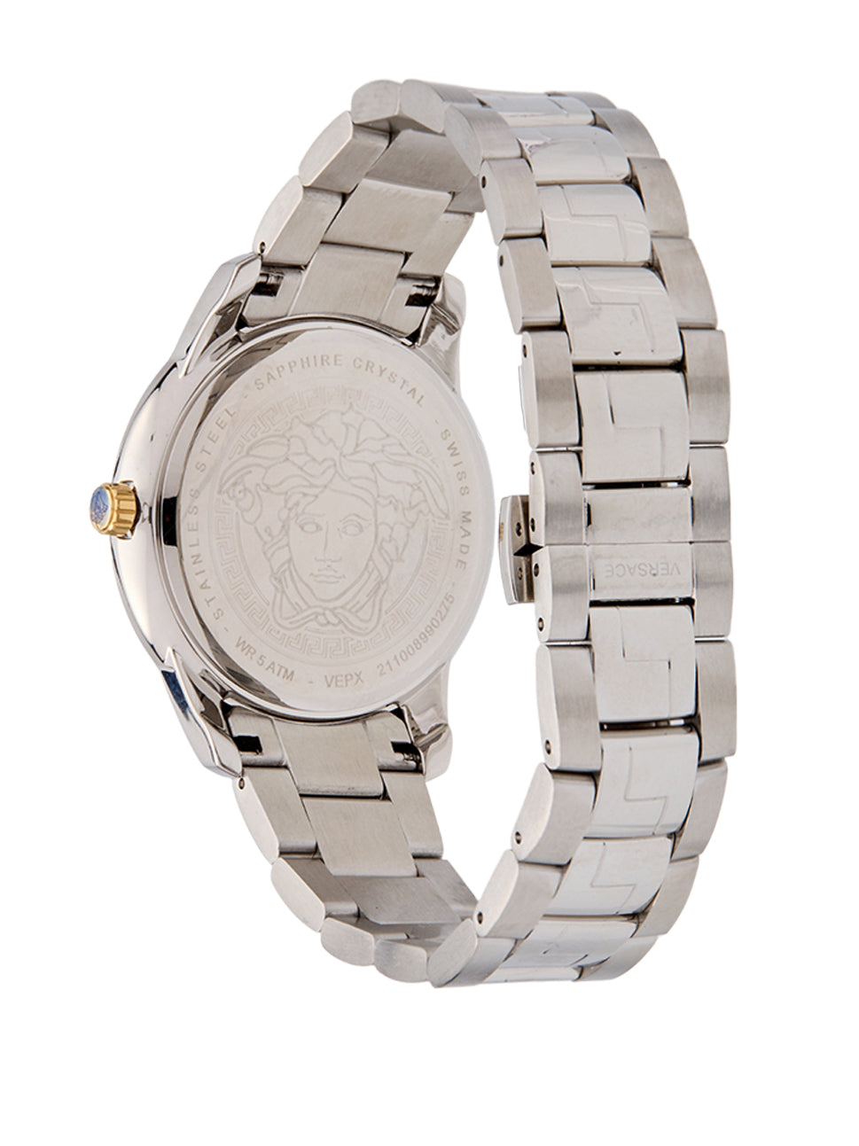 Versace Women's Greca Ladies Watch Black/Silver 36mm VEPX01121