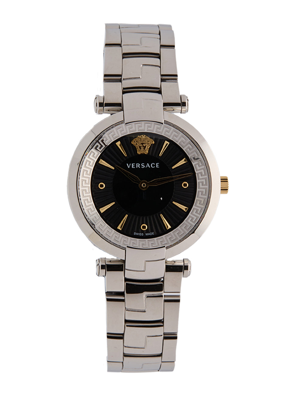 Versace Women's Revive Quartz Watch Black/Silver 35mm VE2L00321