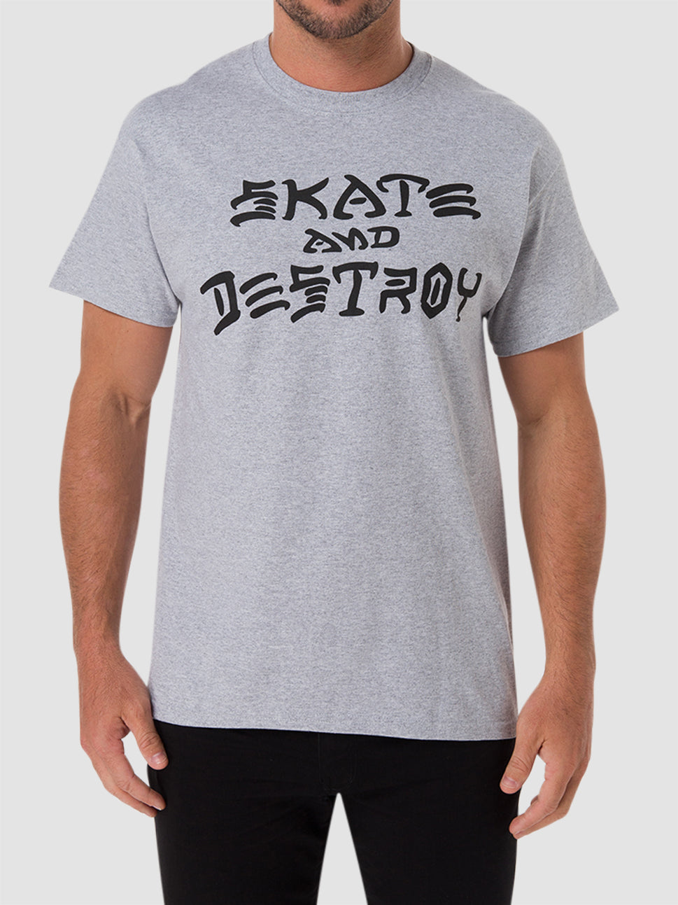 Thrasher Skate And Destroy T Shirt Grey 311003