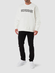 Supreme Shattered Logo Crewneck Sweatshirt White