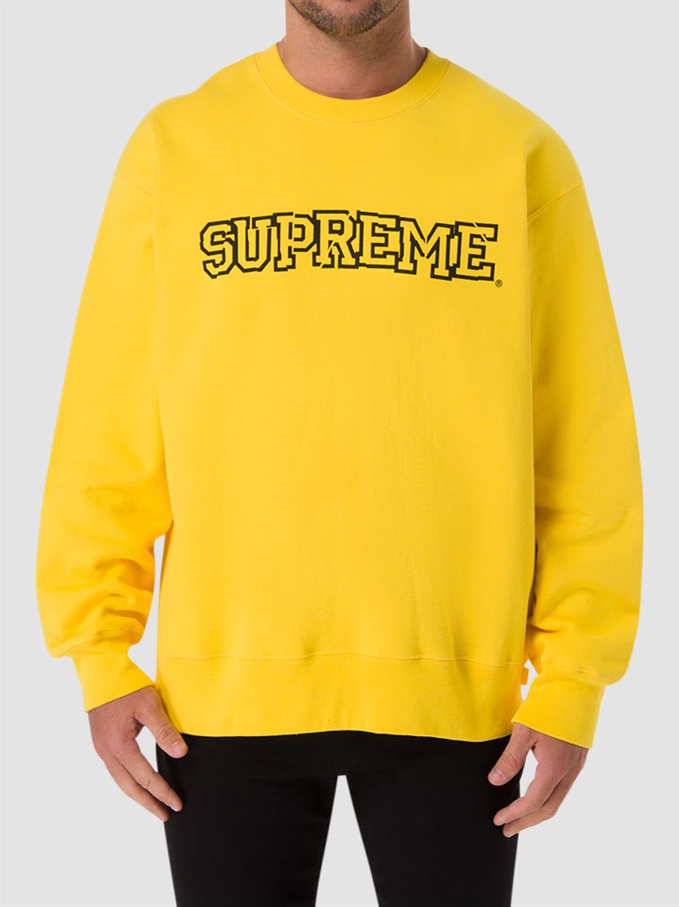 Supreme Icy Arc Hooded Sweatshirt Yellow
