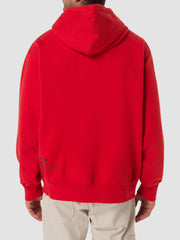 Supreme Collage Grid Hooded Sweatshirt Burnt Red