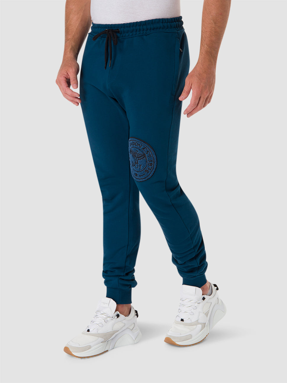 boy london 1976 bouchle towelling teal jogger pant
