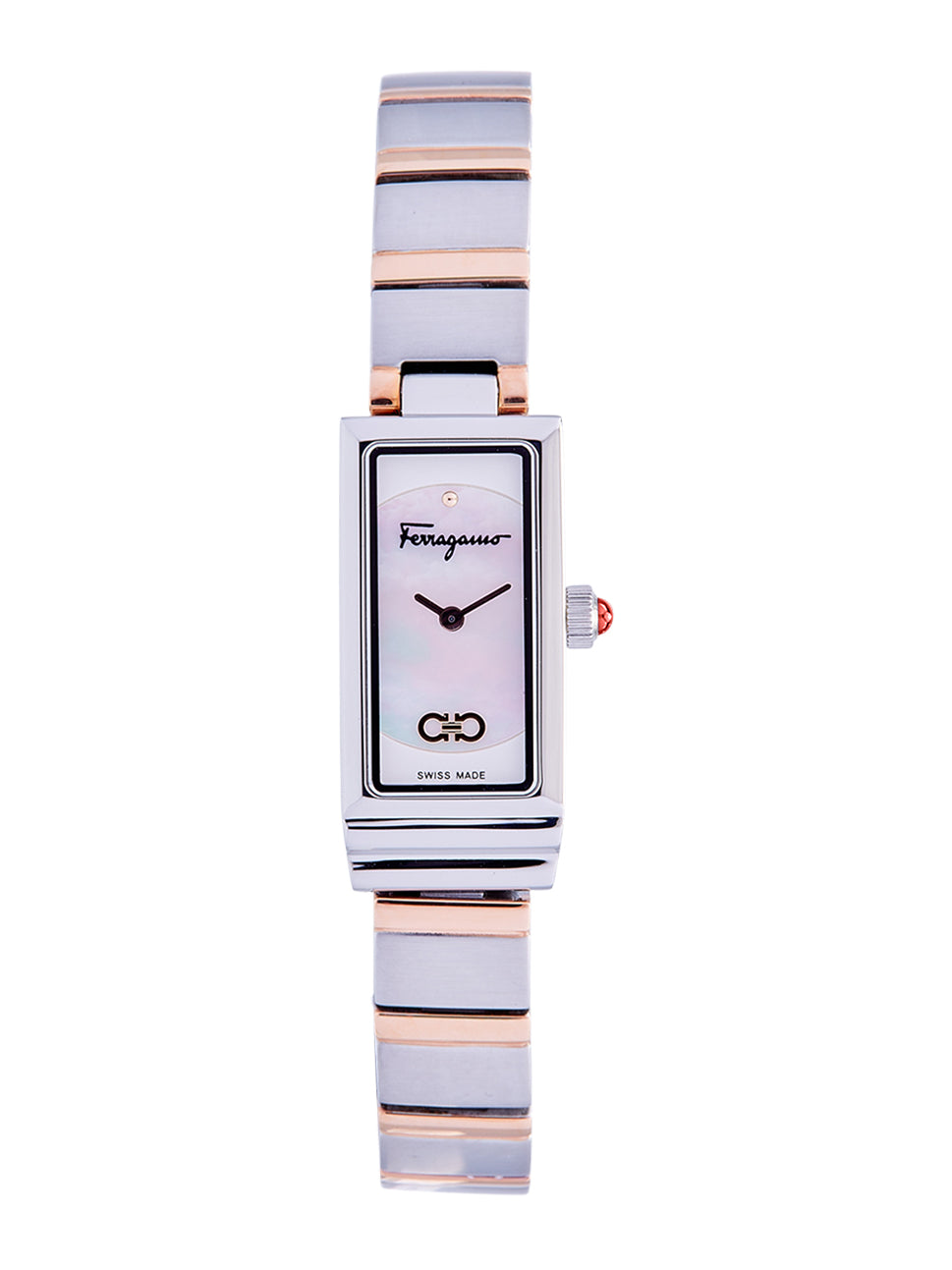 Ferragamo Women's Essential Watch White/Iprg 14x33mm SFMK00422
