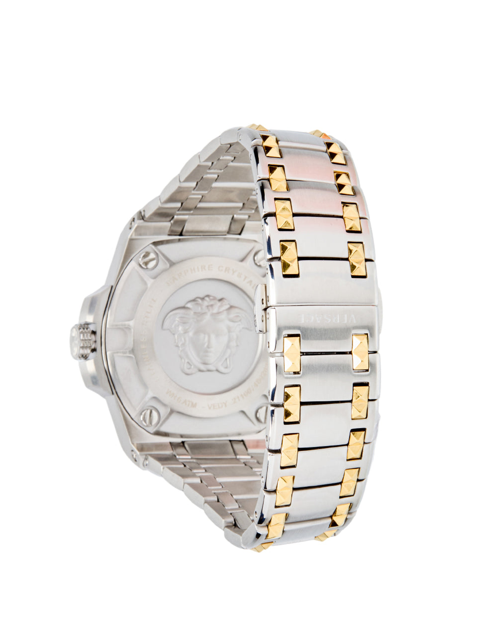 Versace Men's Chain Reac Watch White/Gold 45mm VEDY00519