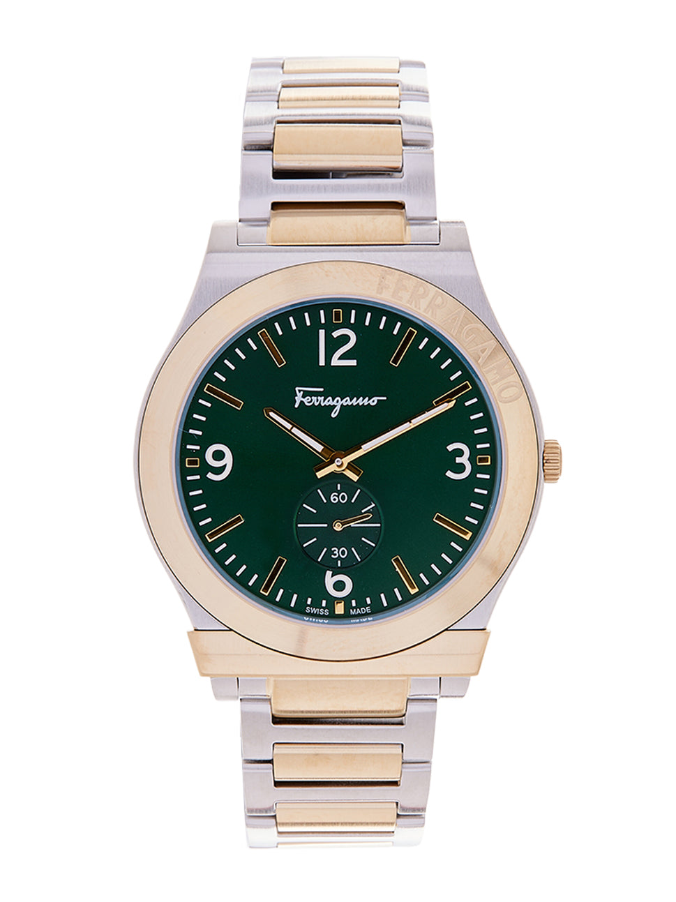 Ferragamo Men's Gancini Watch Green/Ipcham 41mm SFML00222