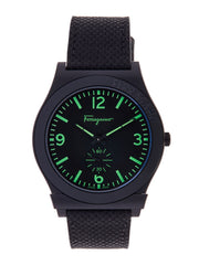Ferragamo Men's Gancini Watch Black/Black 41mm SFML00422