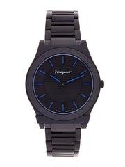 Ferragamo Men's Gancini Watch Black/Black 41mm SFMP00622