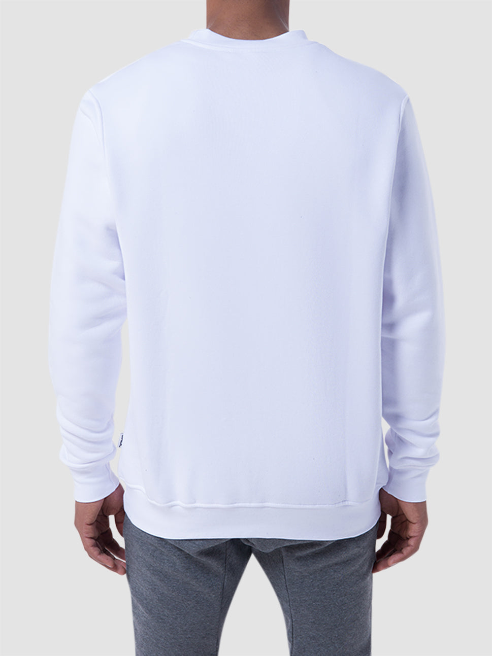 Balr Brand Straight Crew Neck Sweatshirt White BALR34