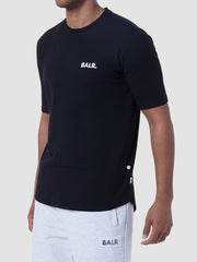 balr mens athletic small branded chest tshirt jet black