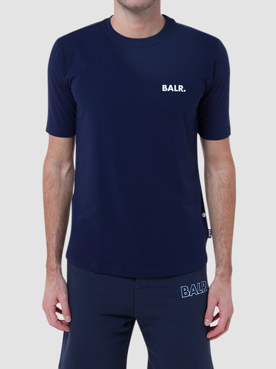 Balr Athletic Small Branded Chest T Shirt Navy Blue B1112.1050