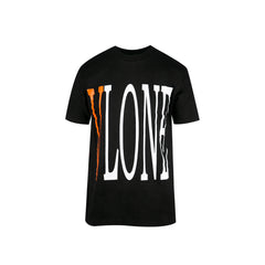 Vlone Staple Cotton Black/ Orange T-Shirt