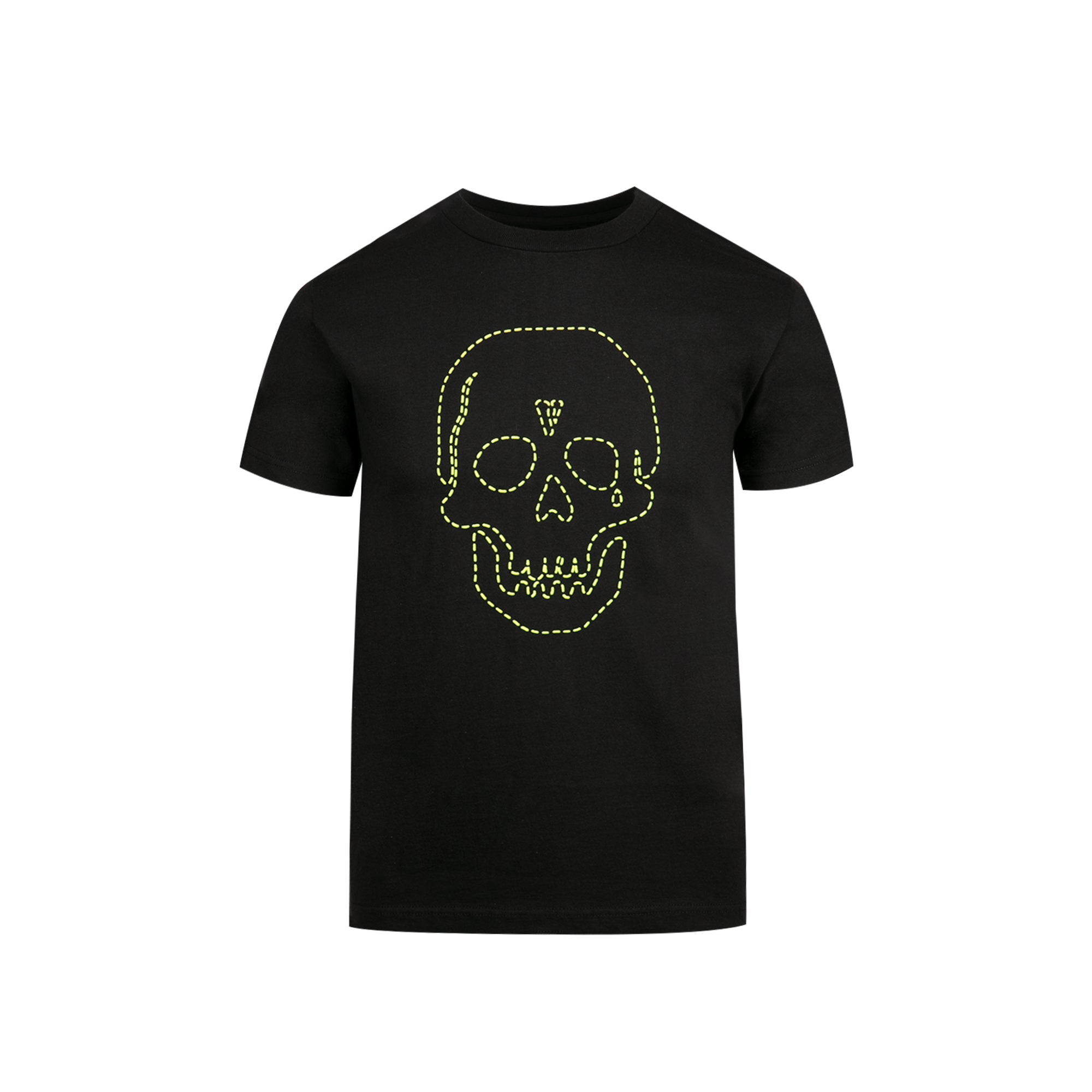 Vlone Neighborhood Skull Cotton Black/ Green T-Shirt