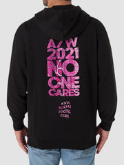 anti social social club no 1 curr black hoodie