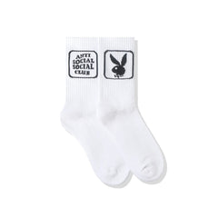 Anti Social Social Club Playboy X ASSC Bunny White Socks