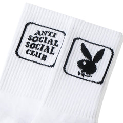 Anti Social Social Club Playboy X ASSC Bunny White Socks