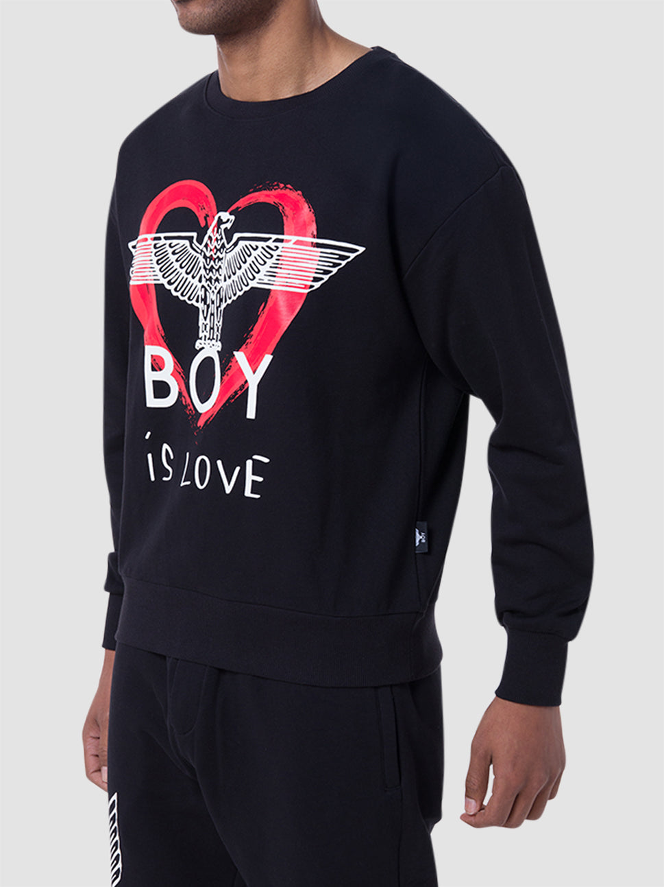 Boy London Boy Is Love Sweatshirt Black