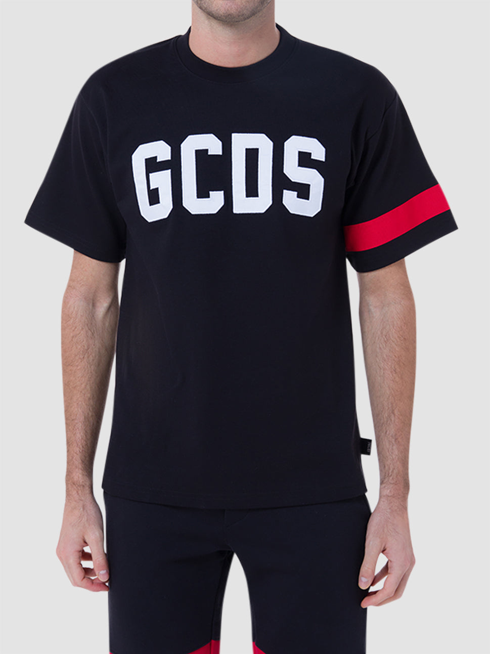 gcds gcds logo black t shirt