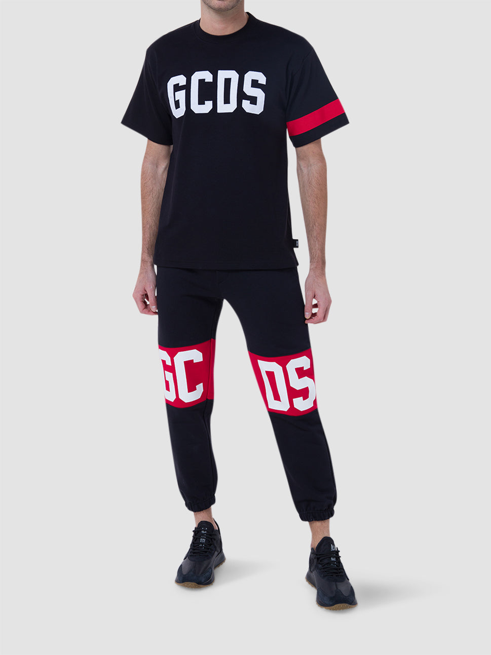 gcds gcds logo black t shirt