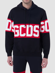 gcds gcds logo band black hoodie