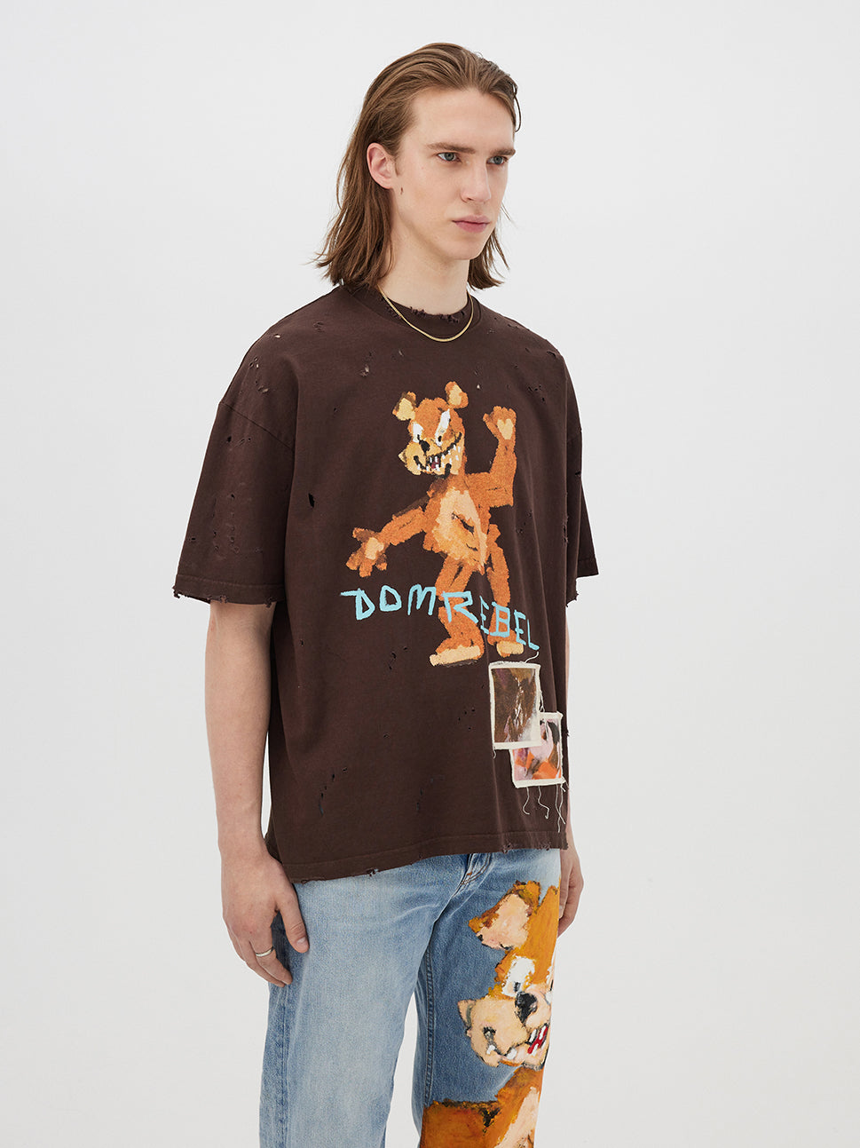 Domrebel Men's Brown Bruce T Shirt