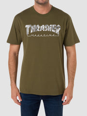 thrasher t shirt army green 905689 90000010