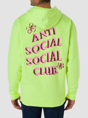 Anti Social Social Club Coral Crush Yellow Zip Hoodie
