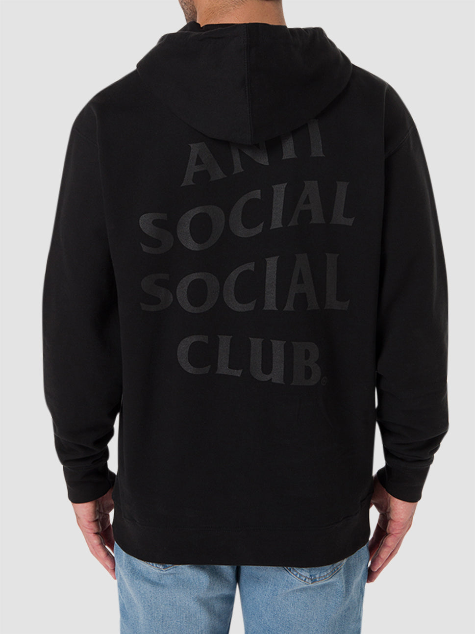 Black hoodie anti social social outlet club