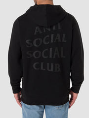 Anti Social Social Club Early Decision Black Hoodie Applique Front