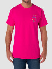 Anti Social Social Club Layer Lock Hot Pink Tee