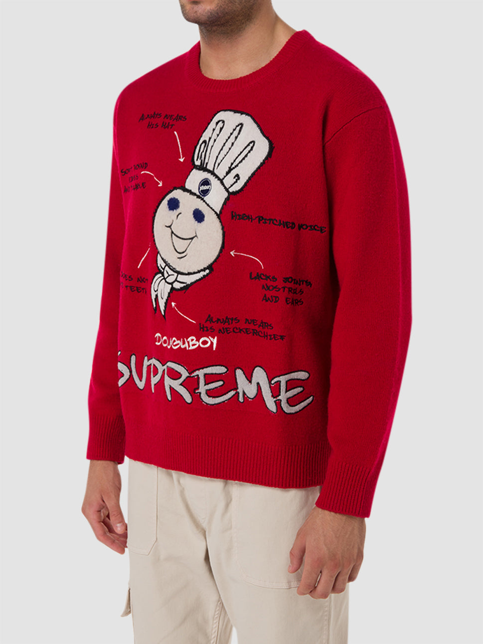 Supreme Red & White Round Neck Hoodie & Sweatshirt For Unisex: Buy Online  at Best Price in UAE 