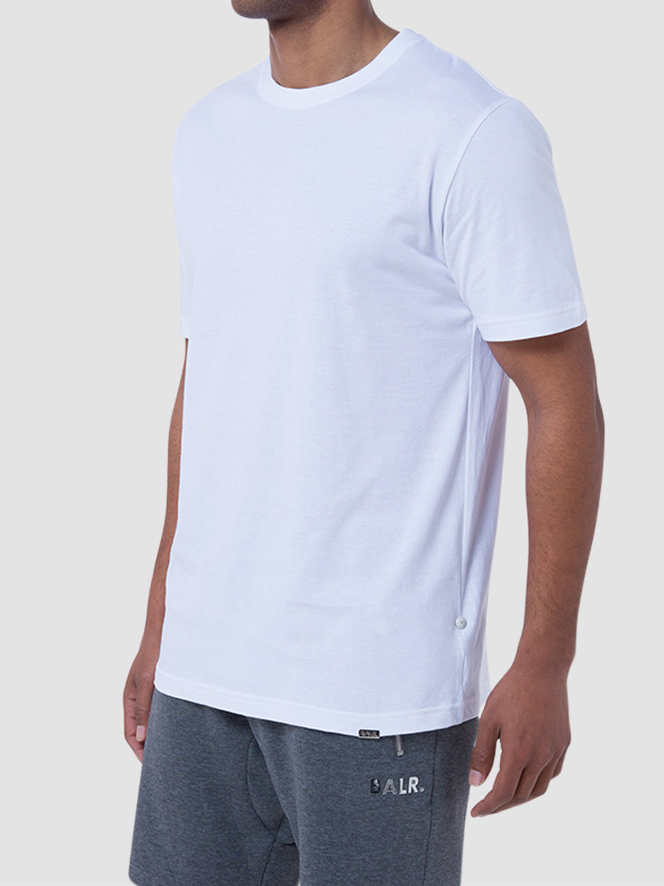Balr Classic Metal Clip Straight Fit T Shirt Bright White B1112.1022