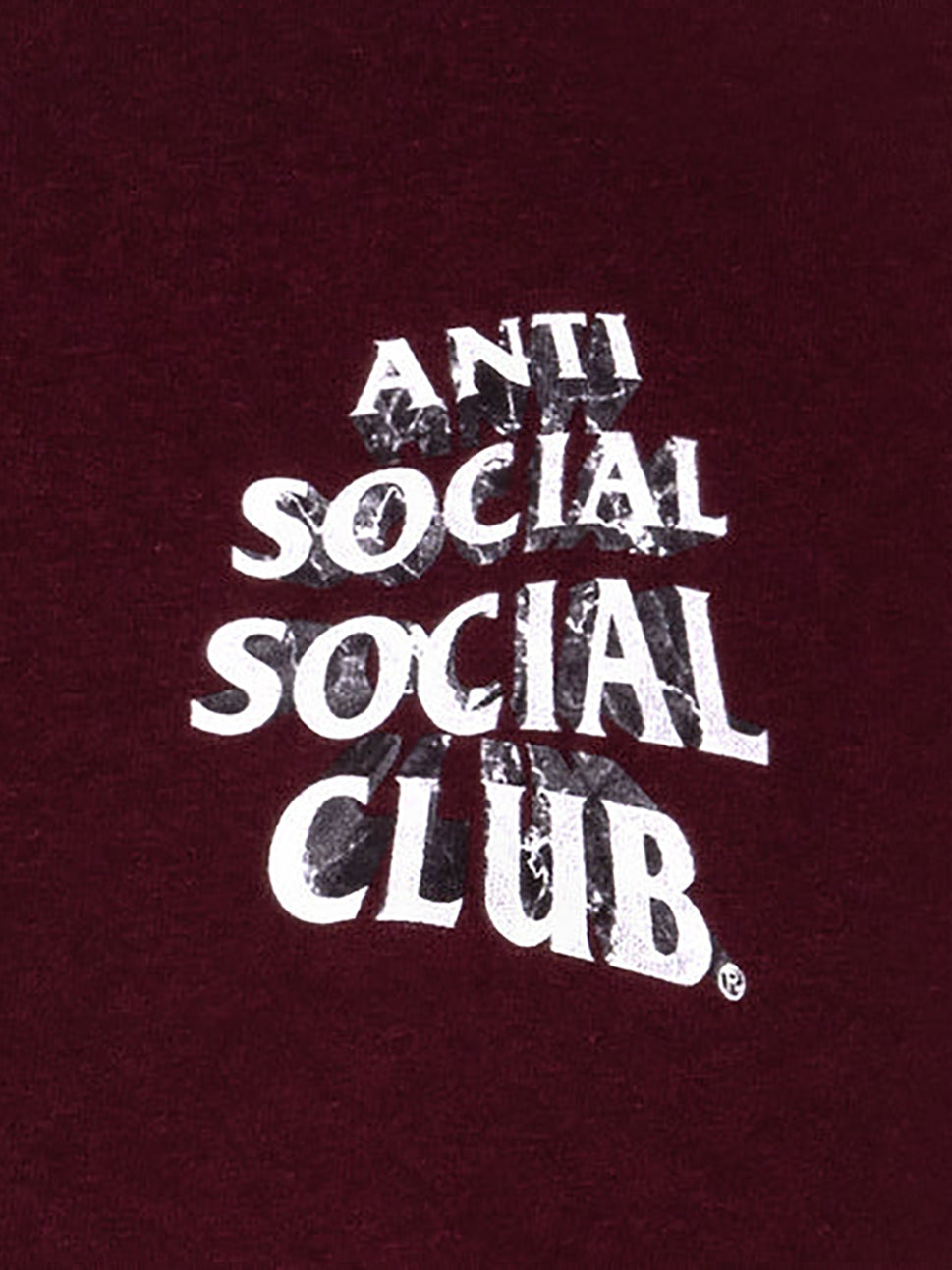 Anti Social Social Club Men Phaneritic Burgandy Tee Burgundy