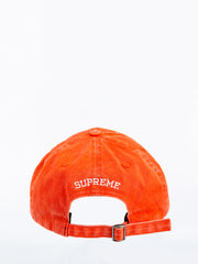 قبعة برتقالية ذات 6 ألواح بشعار S مطبوع عليها صورة سوبريمينت