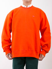 Small Box Crewneck Orange Sweatshirt