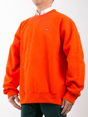 Small Box Crewneck Orange Sweatshirt