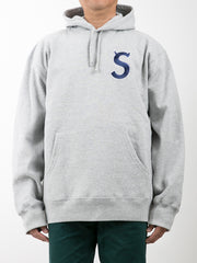 S Logo Hooded Sweatshirt Grey Hoodie