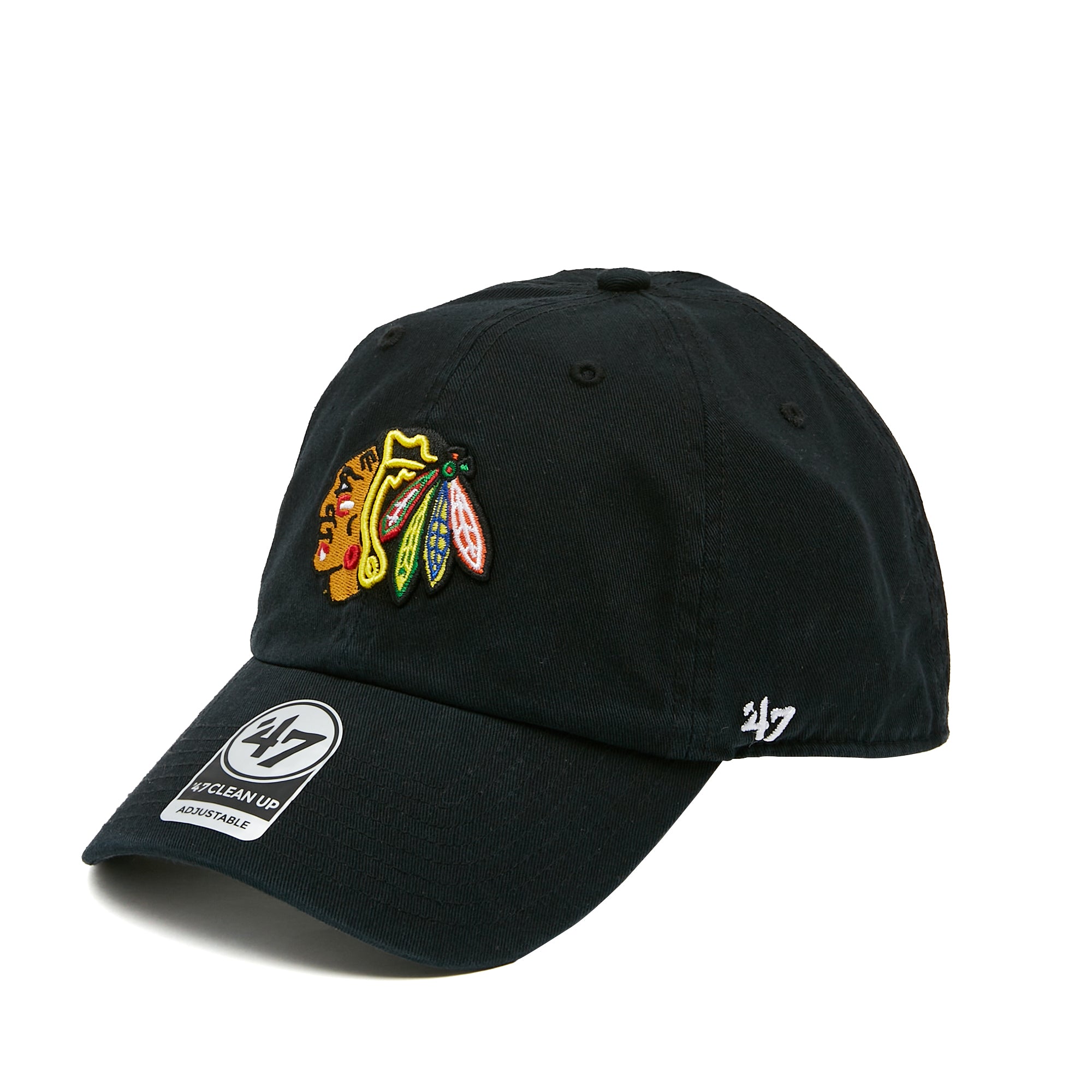 NHL Chicago Blackhawks '47 Clean Up Cap Black One Size