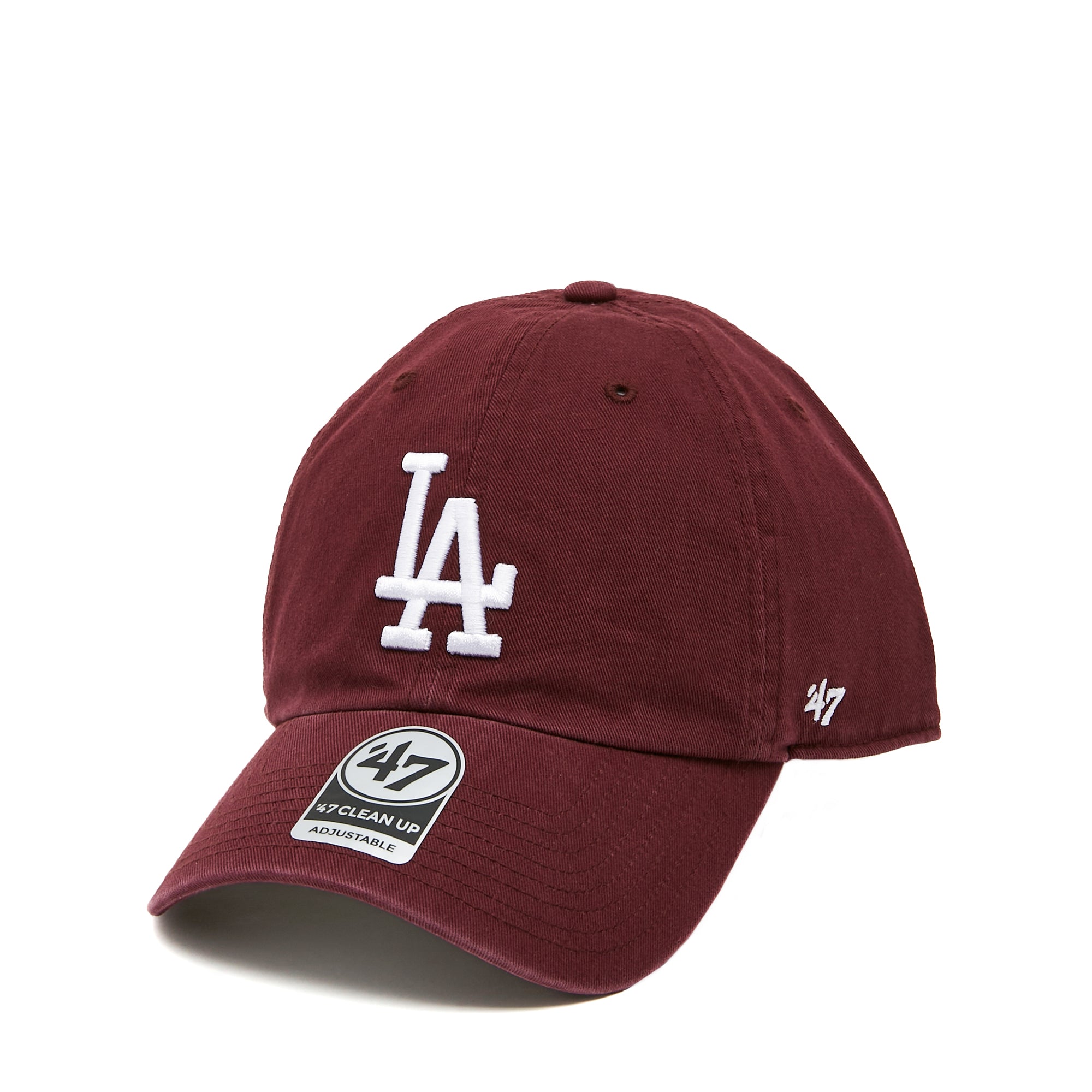 MLB Los Angeles Dodgers '47 Clean Up Cap Dark Maroon One Size