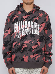 Billionaire Boys Club AO Camo Print Arch Logo Popover Hood Grey