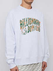 Billionaire Boys Club Camo Arch Logo Crewneck Sweatshirt Heather Ash