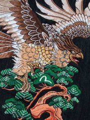 Evisu Indigo Seagull, Eagle & Samurai Embroidery 4-Pocket Denim Jacket
