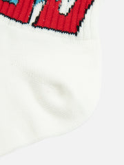 Evisu Off White Seawave Jacquard & Kamon Embroidery Socks