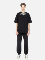 Evisu Black HT Stencil Daicock Printed SS Tee