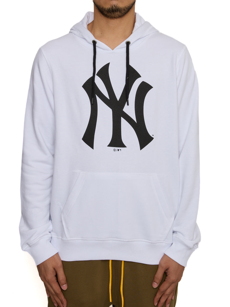 47 Brand MLB New York Yankees Imprint '47 Helix Pullover Hoodie White Wash B17PEMIMH544135WWS