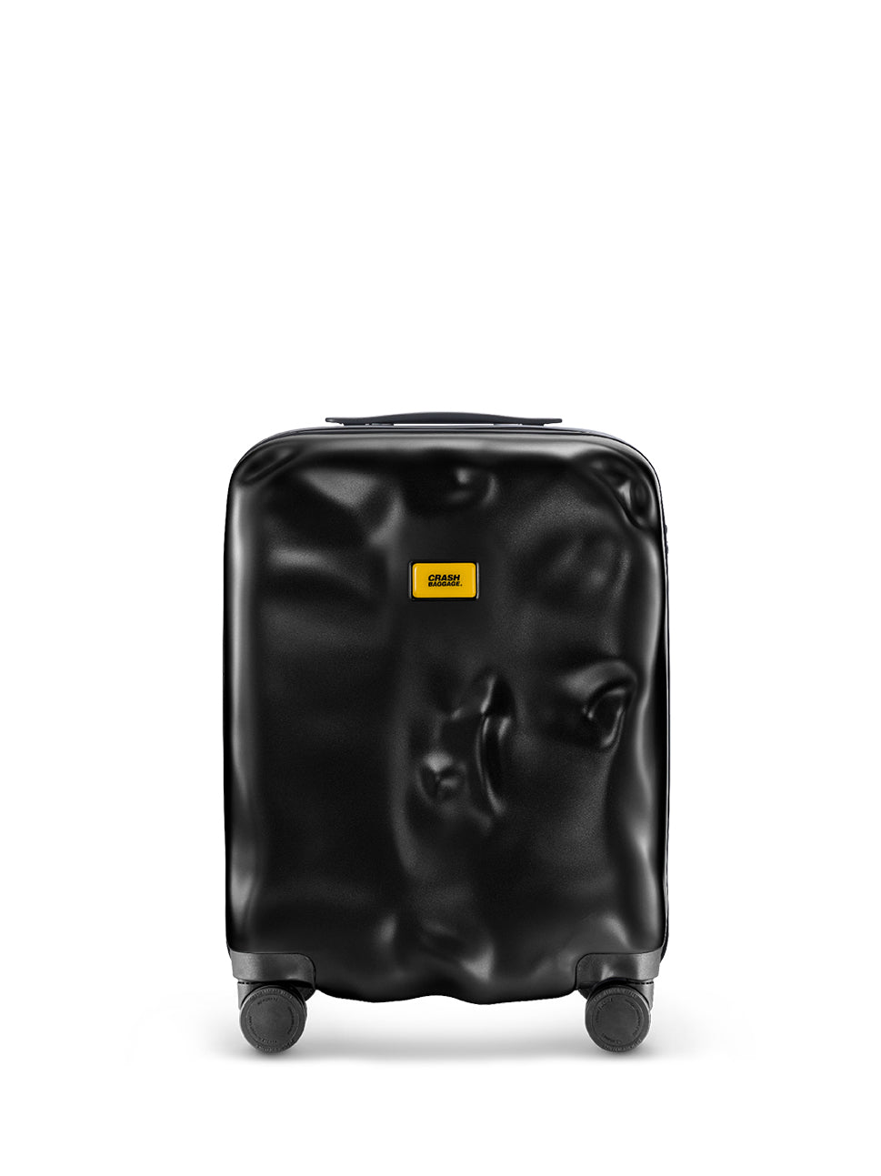 Crash Baggage Icon 4 Wheel Cabin Luggage Trolley Black 20" Polycarbonate