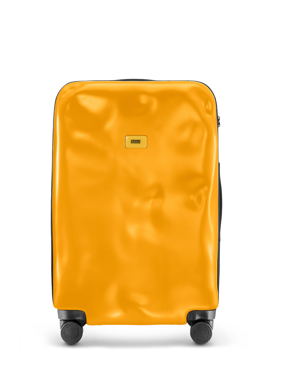 Crash Baggage Icon 4 Wheel Luggage Trolley Yellow 25" Polycarbonate