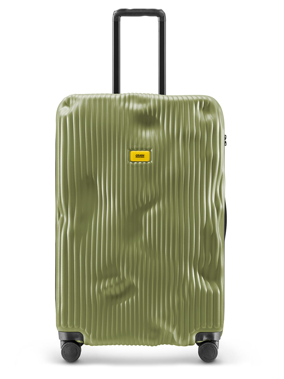 Crash Baggage Stripe 4 Wheel Luggage Trolley Olive 29" Polycarbonate